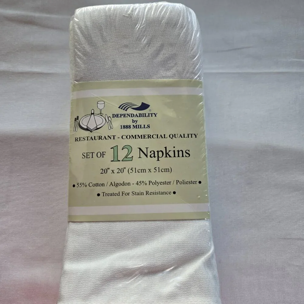 RESTAURANT COMMERICAL QUALITY SET OF 12 NAPKINS (NWT) - Picture 4 of 4